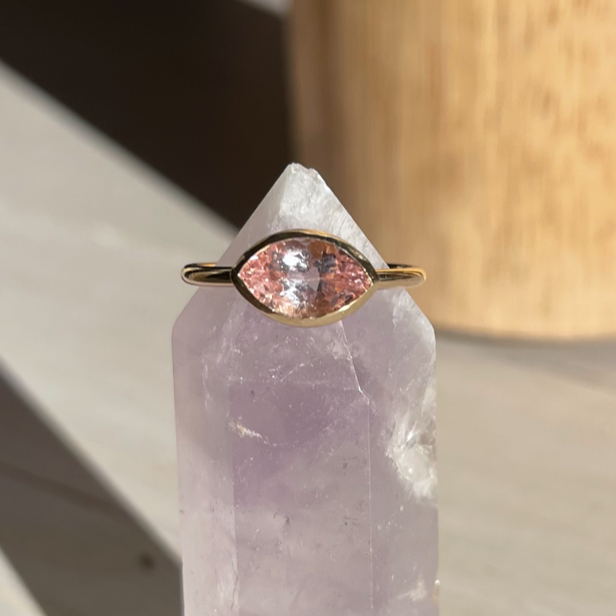Light Pink Tourmaline Ring