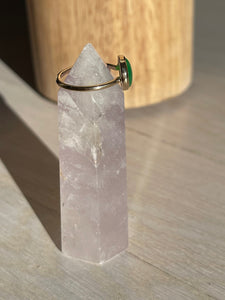 Medium Bezel Set Jade Ring