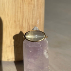 Medium Bezel Set Moonstone Ring